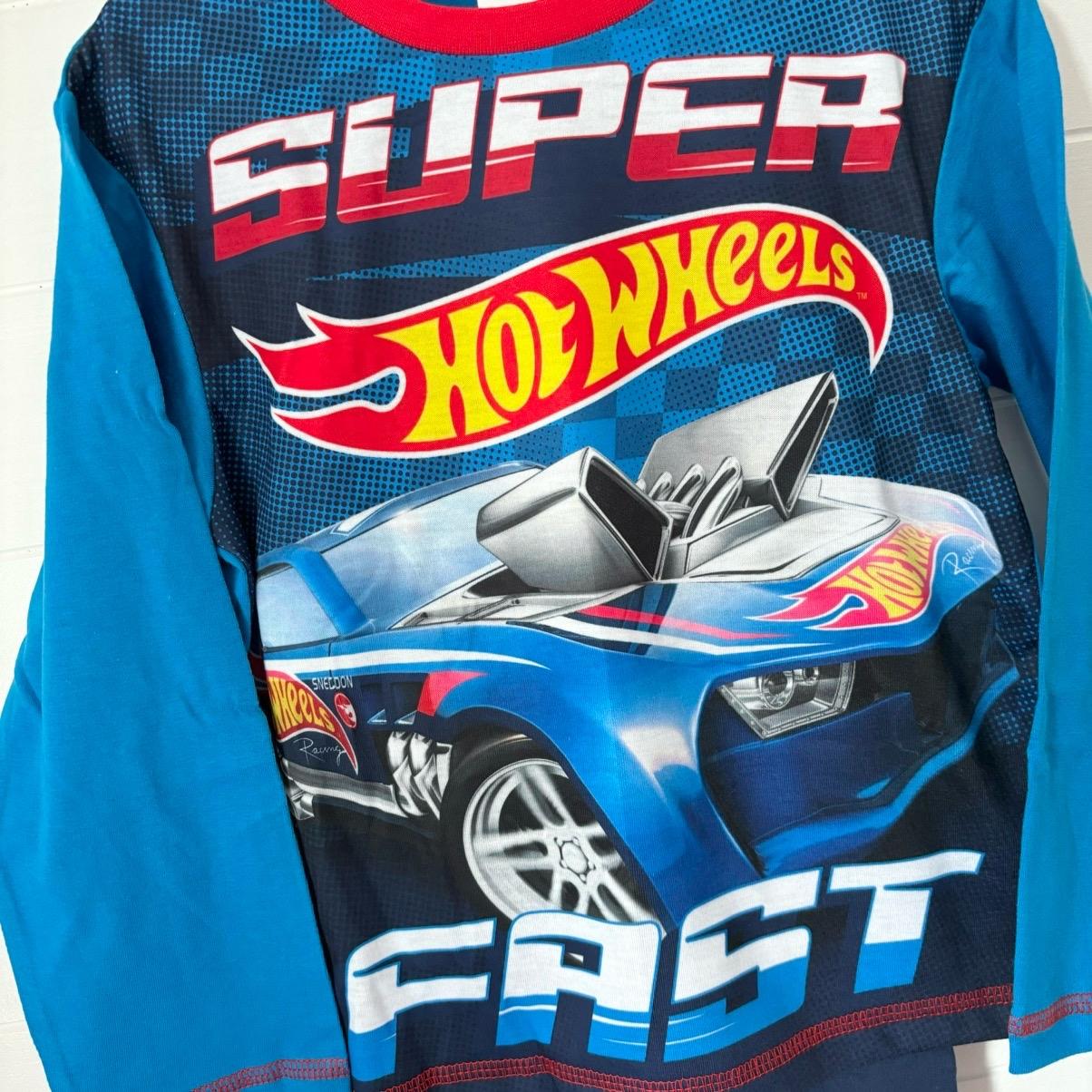 Hot Wheels Boys Pyjamas Sublimation Pjs Nightwear