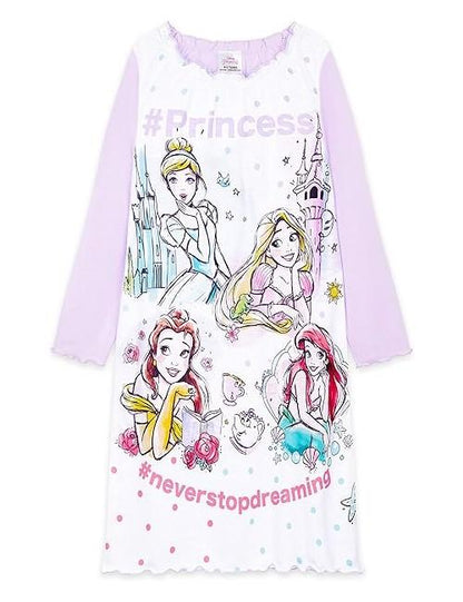 Disney Princess Girls Nightdress Long Sleeve Nighty