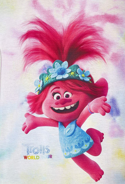 Trolls Nighty Nightdress Poppy Nightwear Pyjamas Pjs Nightie Girls World Tour