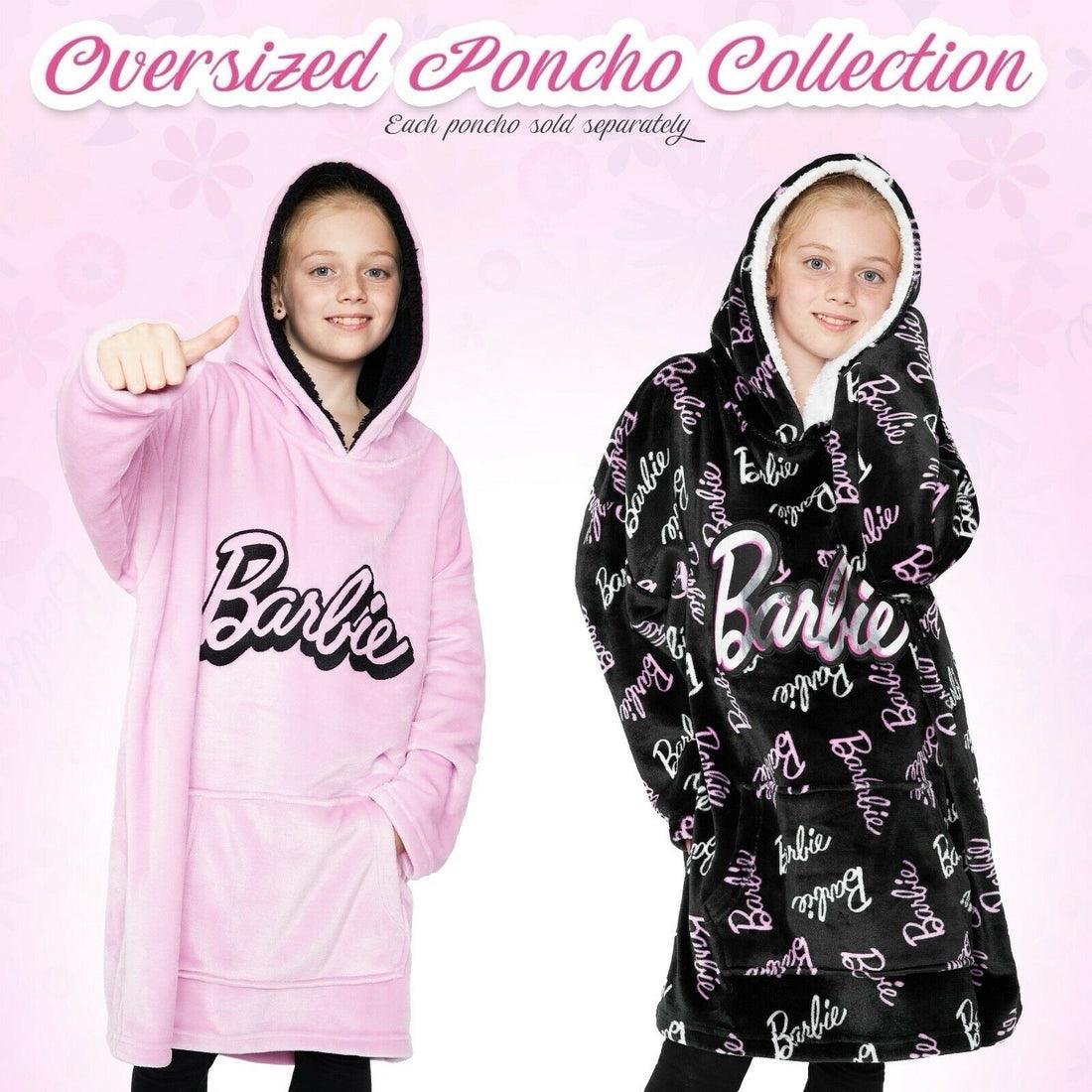 Barbie Doll Hoodie Blanket Oversized Girls Pink