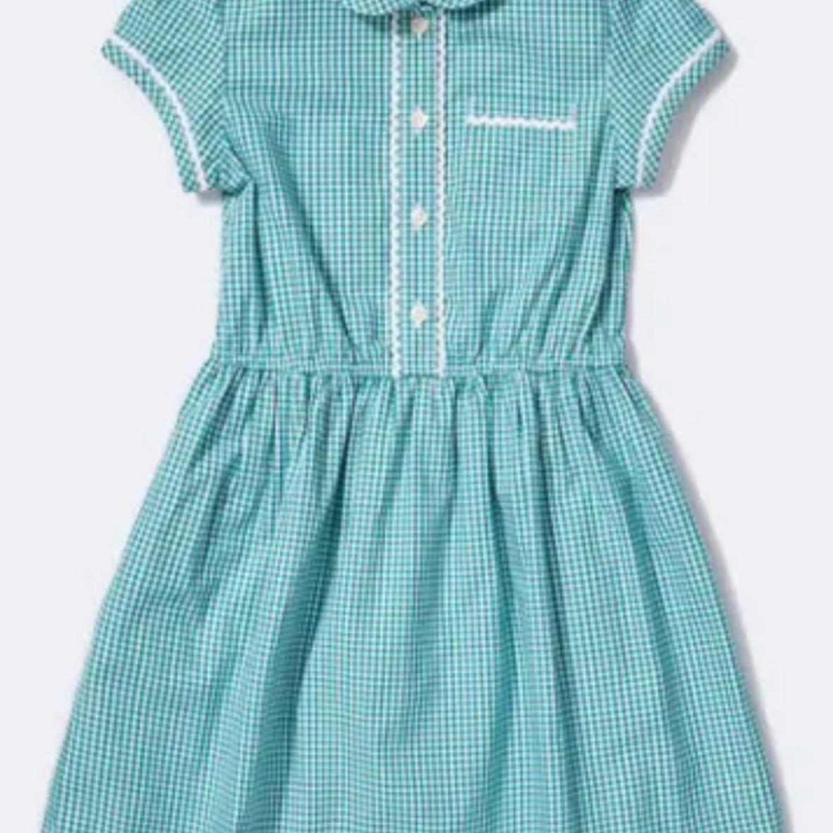 Girls School Dress Uniform Gingham Traditional Kids Childrens Primary Summer Spring Short Sleeve