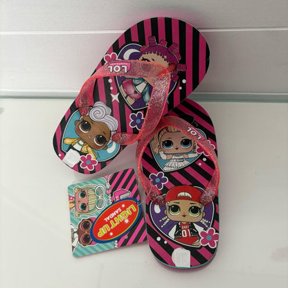 Girls Flip Flops Lol Surprise Dolls Light Up Sandals Flashing