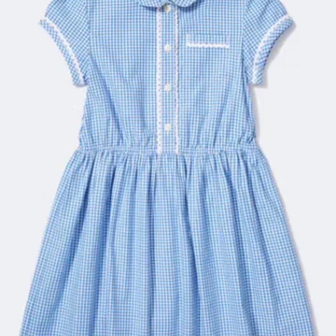 Girls School Dress Uniform Gingham Traditional Kids Childrens Primary Summer Spring Short Sleeve