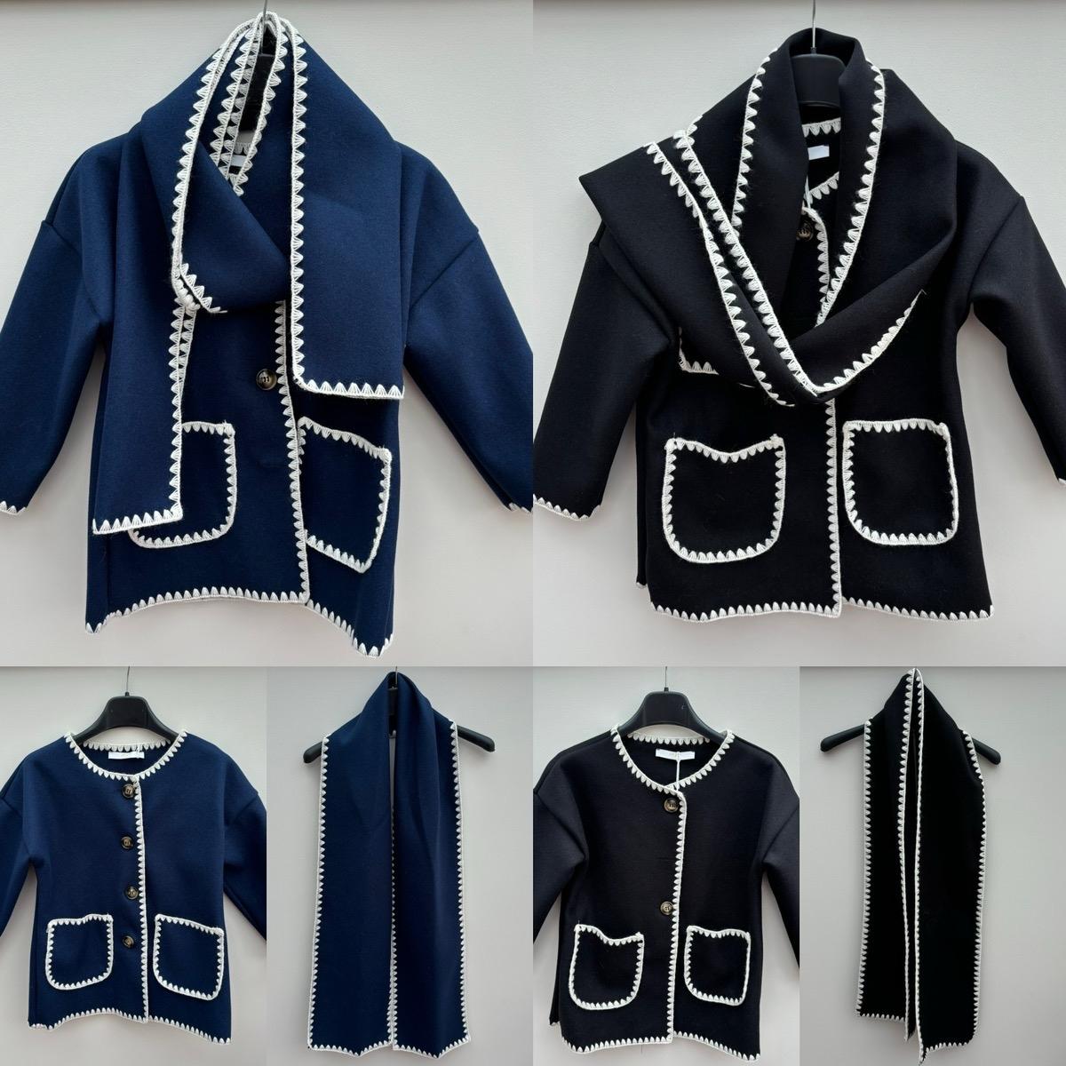 Girls Jacket Scarf Cardigan Matching Set