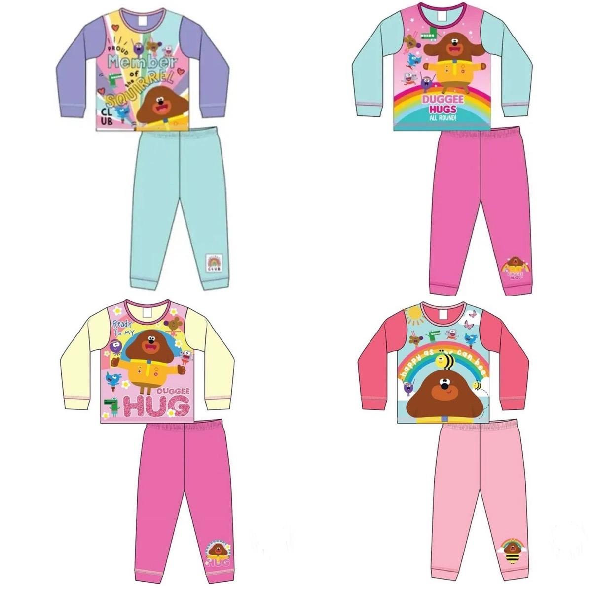 Hey Duggee Girls Pyjamas Pjs Nightwear Character Sleepwear