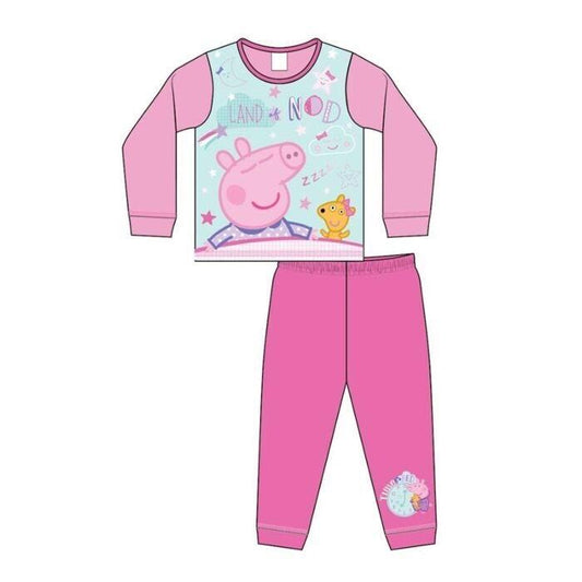 Peppa Pig Land Of Nod Girls Pyjamas Character Pjs Pink