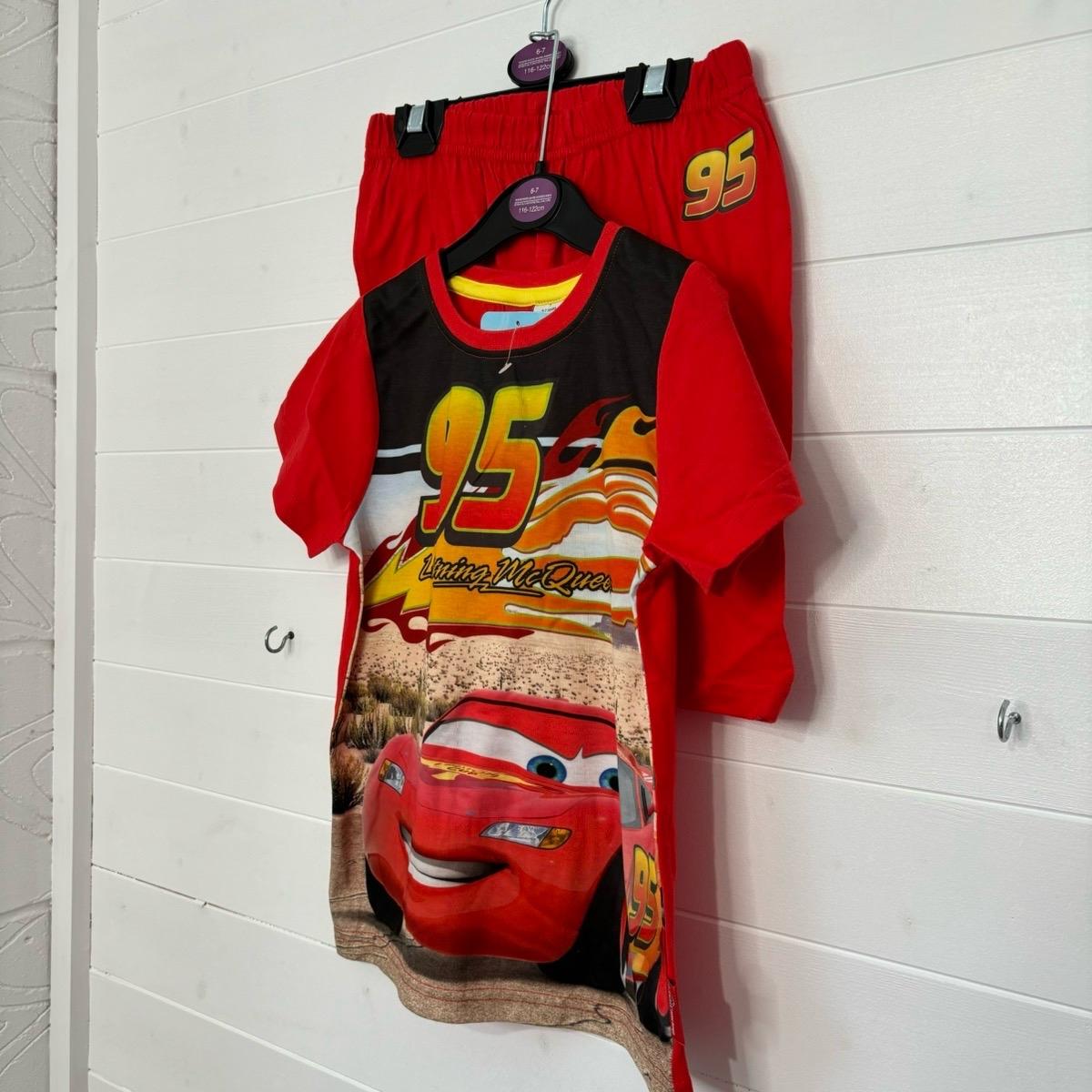 Disney Cars Boys Pyjamas Lightning McQueen Red Pjs Pajamas