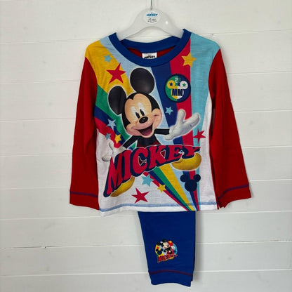 Disney Mickey Mouse Boys Pyjamas LONG Pjs