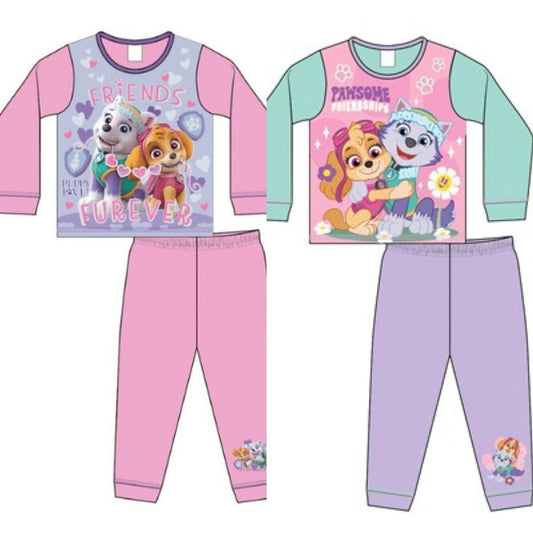 Paw Patrol Girls Pyjamas Sublimation Pjs Nightwear Long Sleeve Top Trousers