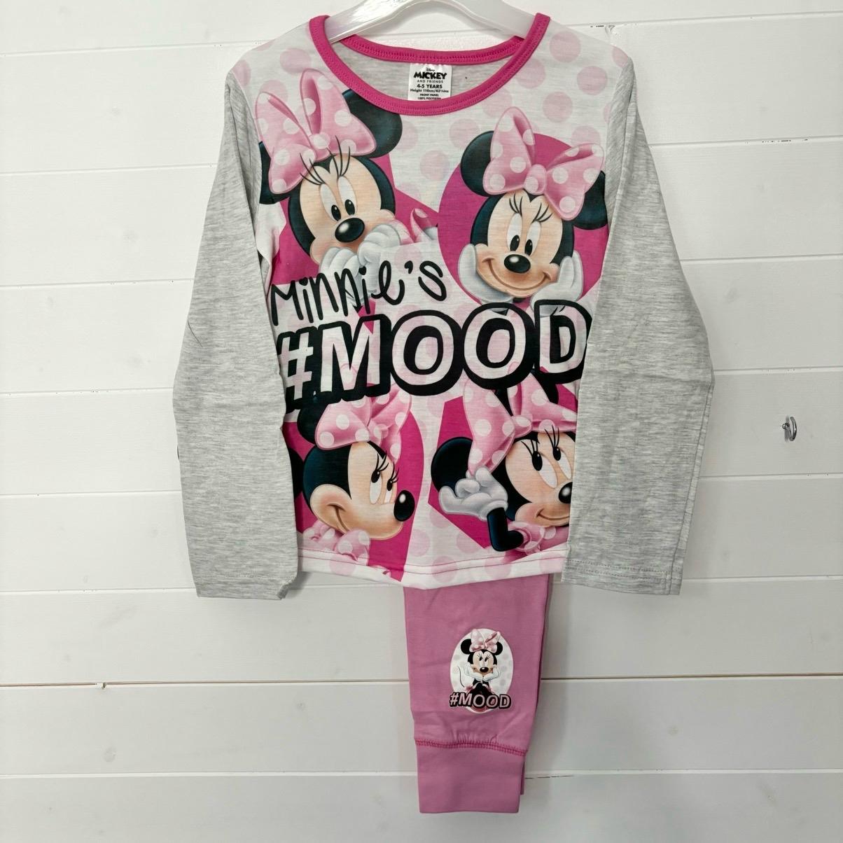 Disney Minnie Mouse Girls Pyjamas Pjs Nightwear