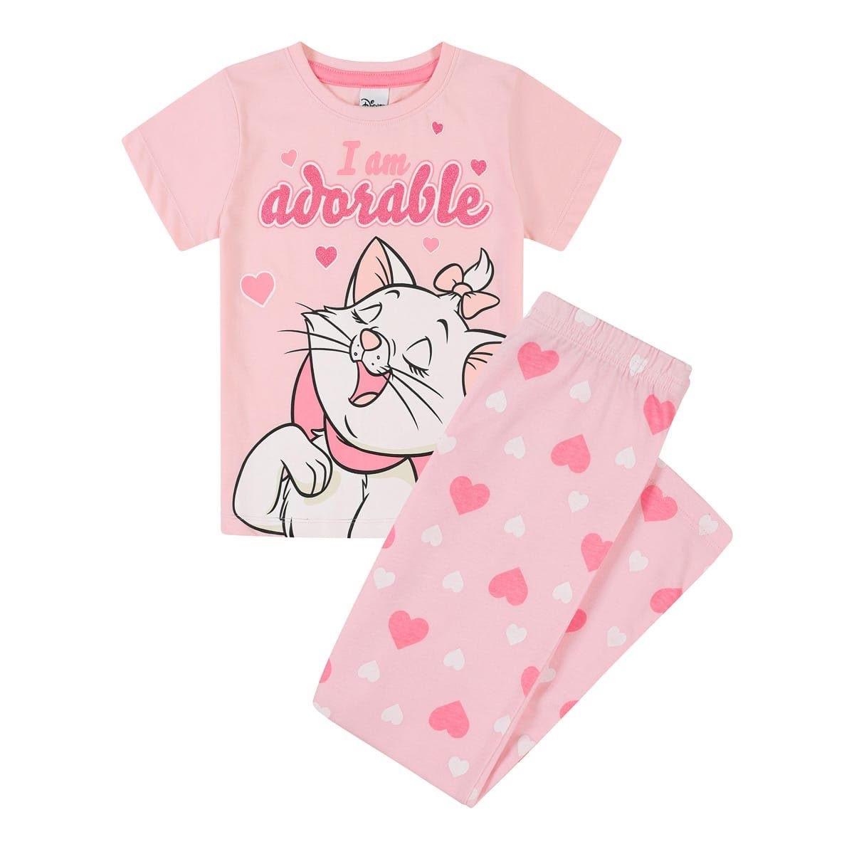 Disney Marie The Aristocats Pink Girls Pyjamas