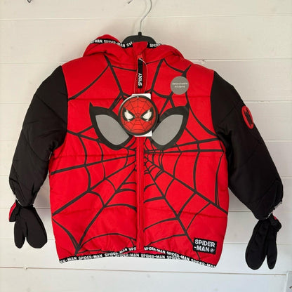 Marvel Spider-Man Coat Hooded Jacket Boys