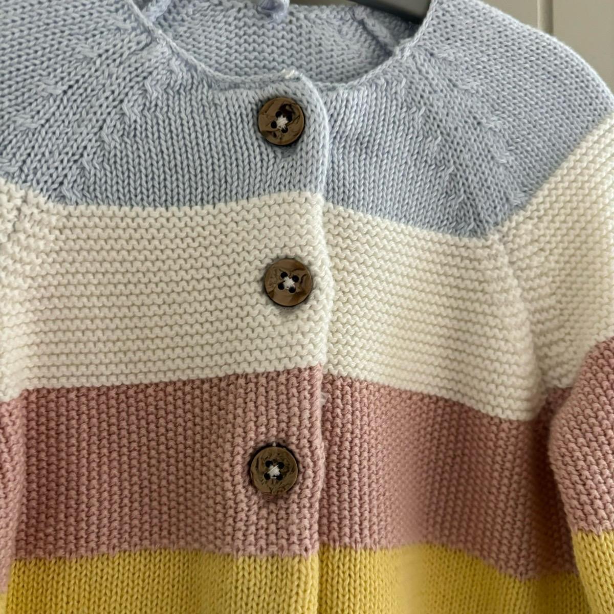 Baby Girls Cardigan Rainbow Knit