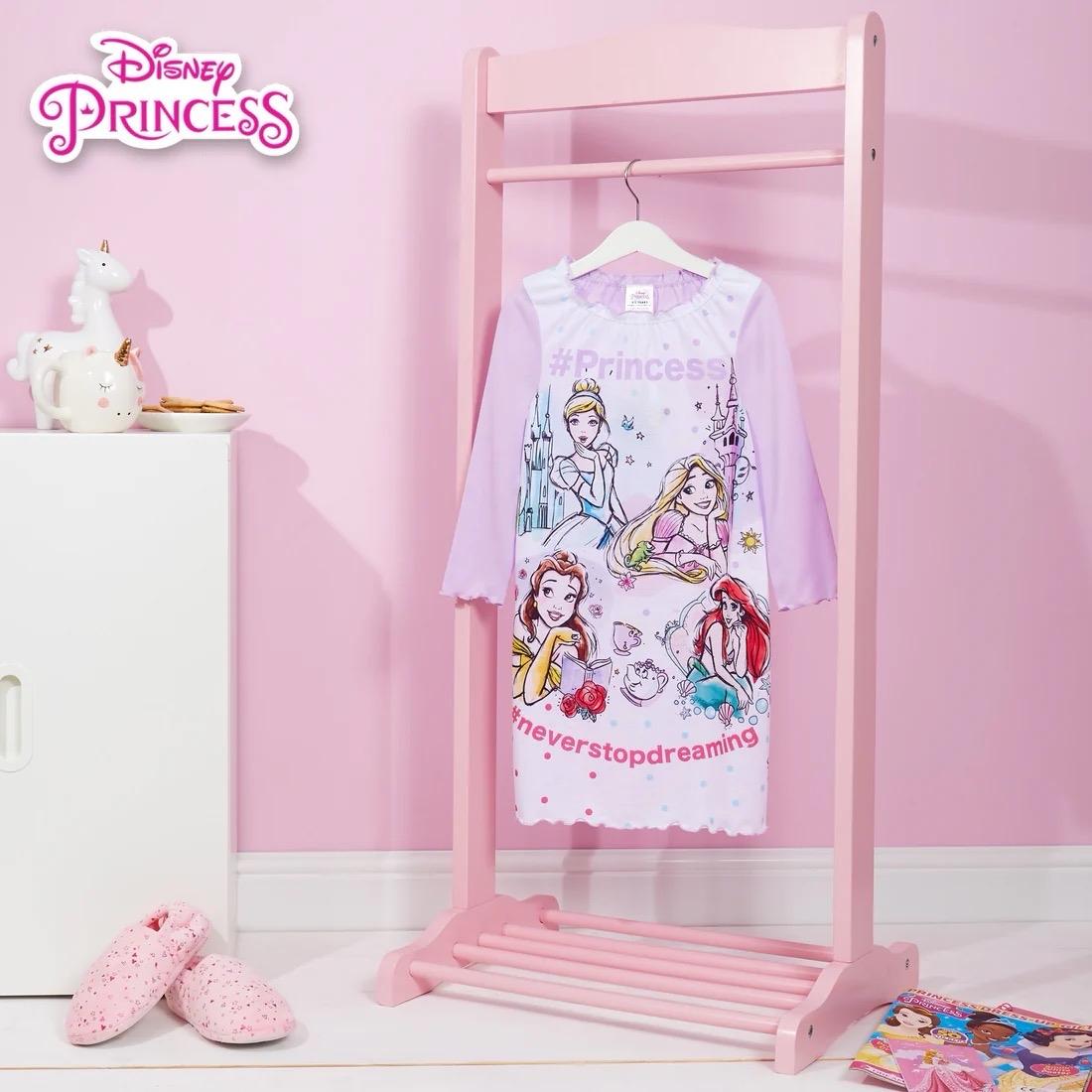 Disney Princess Girls Nightdress Long Sleeve Nighty