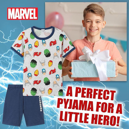 Marvel Avengers Shortie Boys Pyjamas Pjs Nightwear