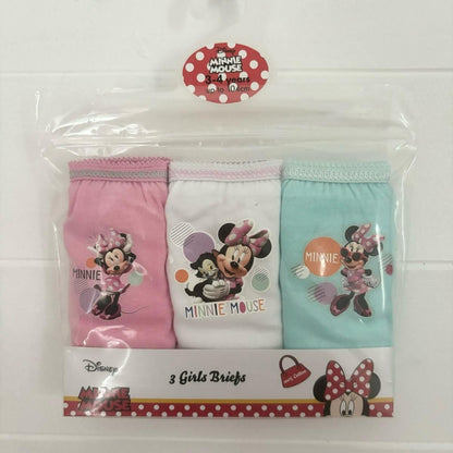 Disney Minnie Mouse Knickers Girls Underwear Briefs Cotton