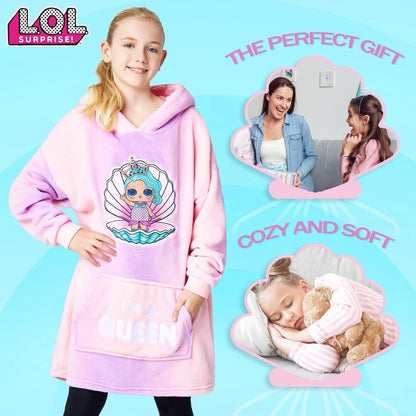 Lol Surprise Dolls Girls Hoodie Blanket Oversized