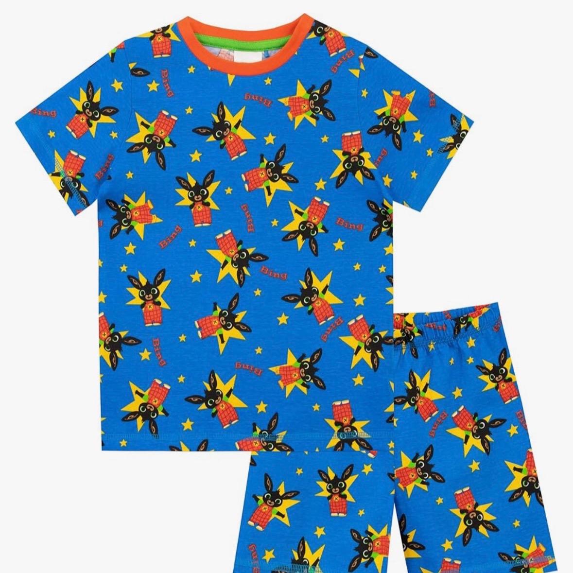 Bing Bunny And Flop Boys Pyjamas Short Pjs Nightwear 2 PACK