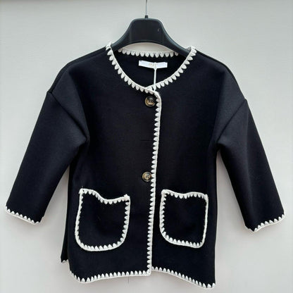 Girls Jacket Scarf Cardigan Matching Set