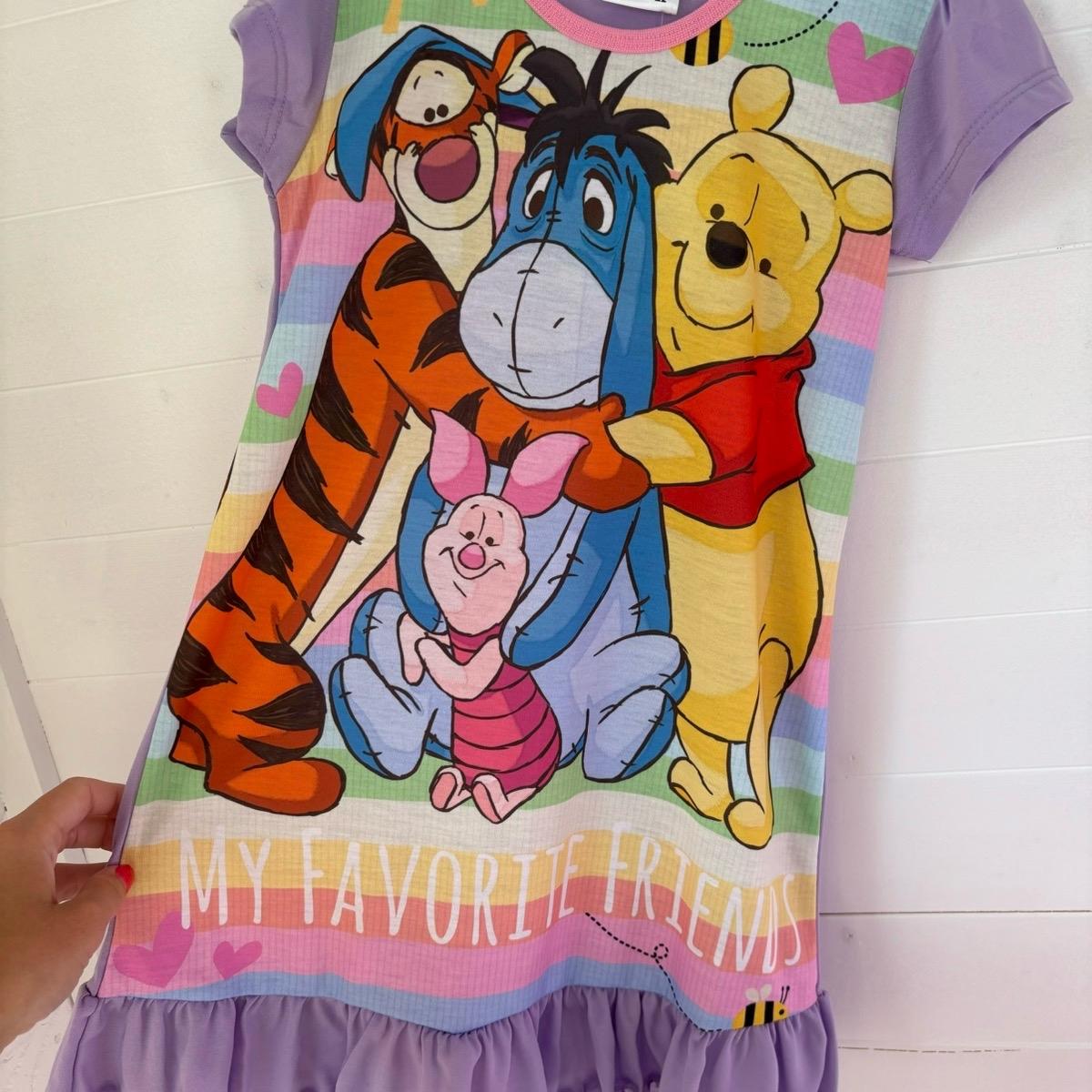 Disney Winnie The Pooh Bear And Friends Nightdress Girls