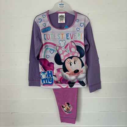 Disney Minnie Mouse Girls Pyjamas LONG