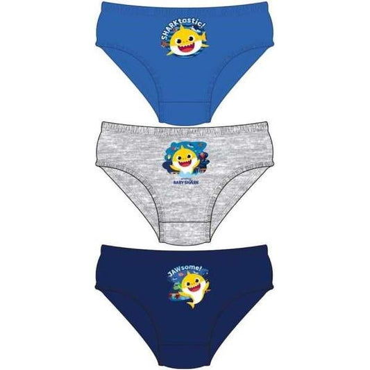 Baby Shark Pants Underwear Briefs Kids Childrens Toddler Multipack 3 Pack