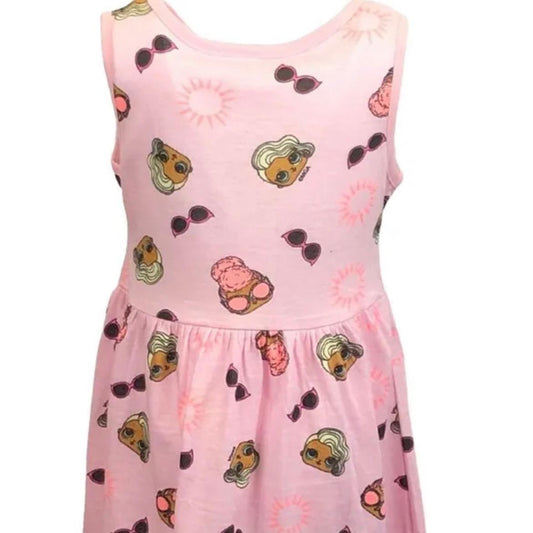 LOL Surprise Dress Baby Pink Girls Summer Dress