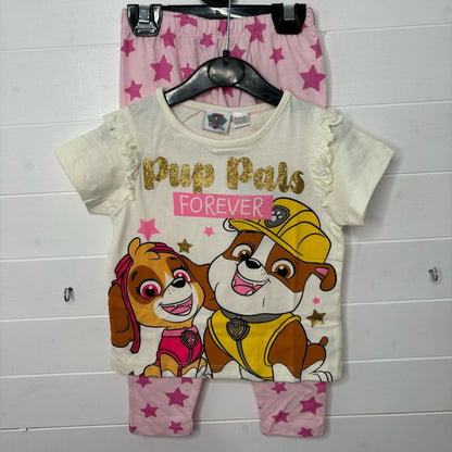 Paw Patrol Girls Pyjamas Pjs Nightwear Sleepwear