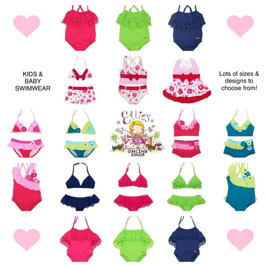 Girls Swimwear Swim Set Swimming Costume Childrens Baby Toddler Swimsuit