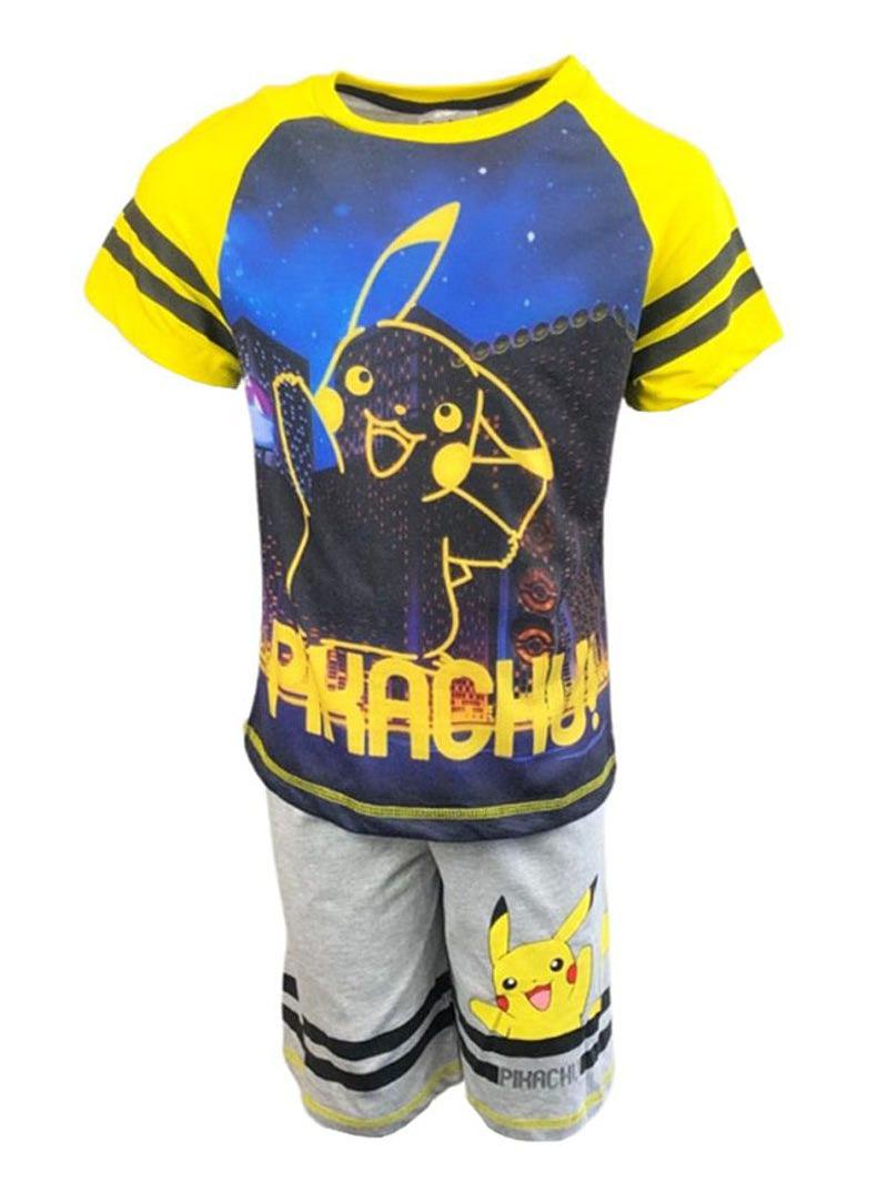 Pokemon Boys Shortie Pyjamas Pikachu Pjs Nightwear