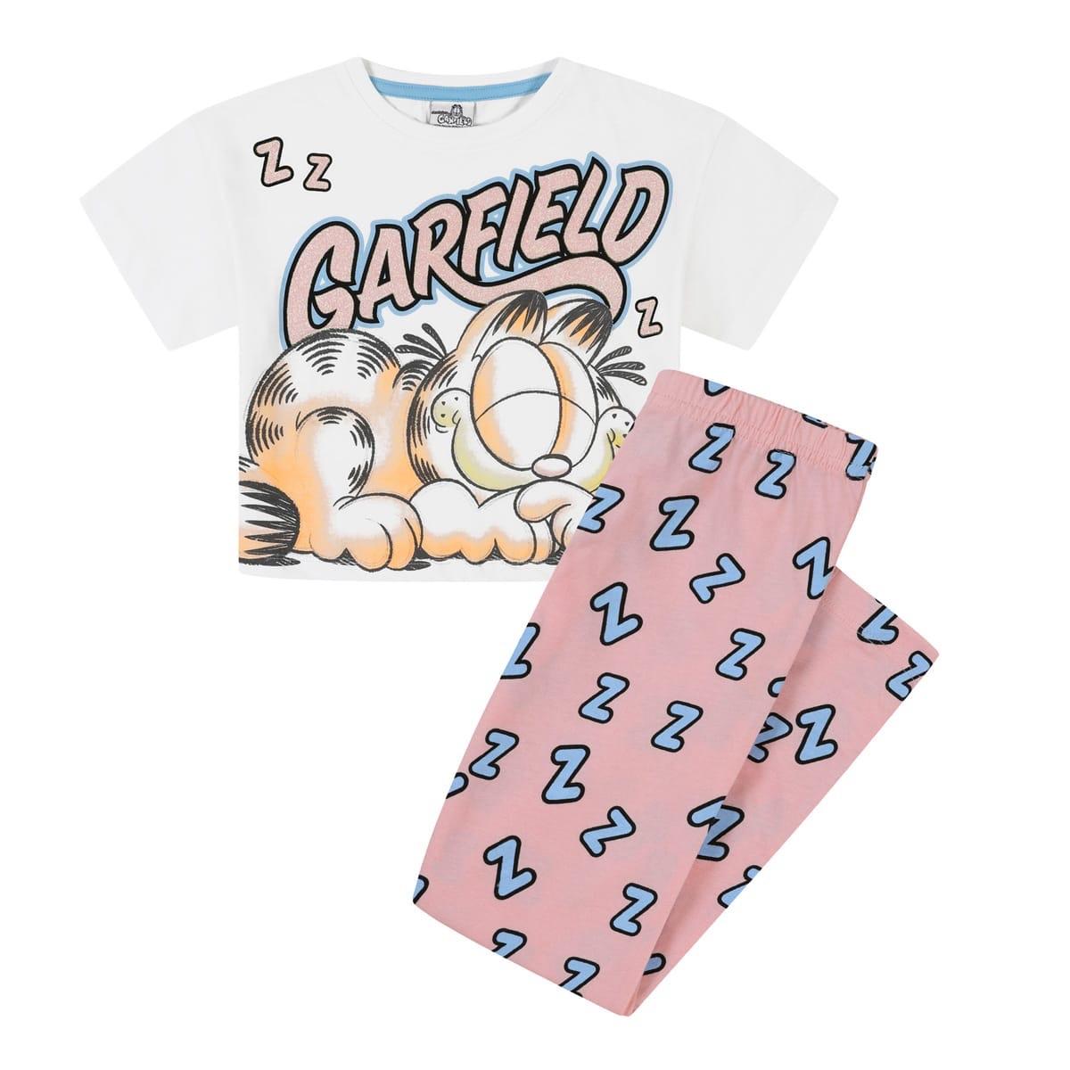 Garfield Cat Girls Pyjamas Pjs Nightwear Sleepwear