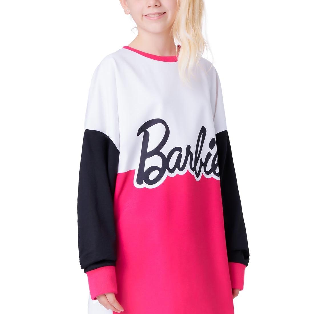 Barbie Girls Jumper Dress Oversized Kids Childrens Outfit