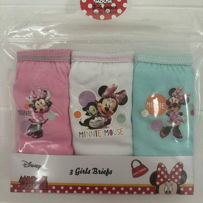 Disney Minnie Mouse Knickers Girls Underwear Briefs Cotton