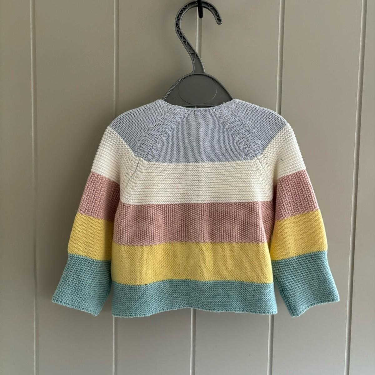 Baby Girls Cardigan Rainbow Knit