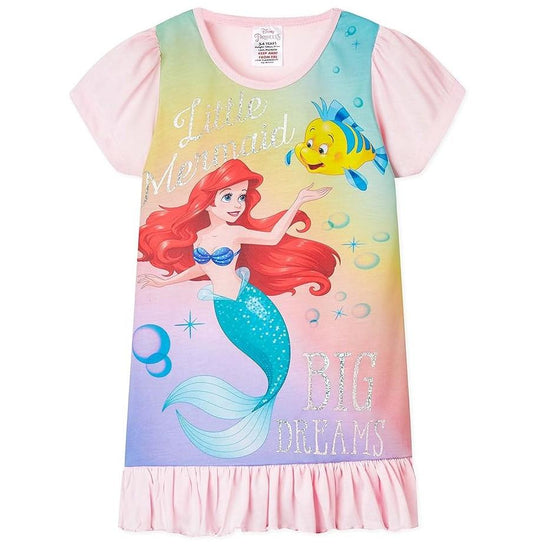 Disney Princess Ariel Nightdress Girls Nighty