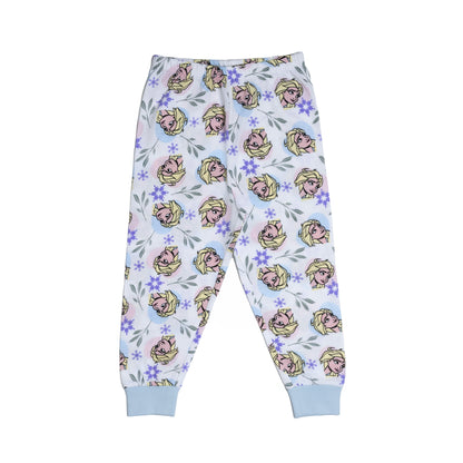 Disney Princess Frozen Elsa Pyjamas Girls Pjs Nightwear Long Sleeve and Trousers