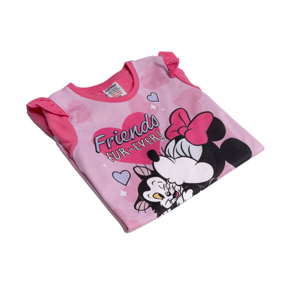 Disney Girls Minnie Mouse Friends Fur-Ever Long Sleeve Nightdress Kitten Nightie Pyjamas