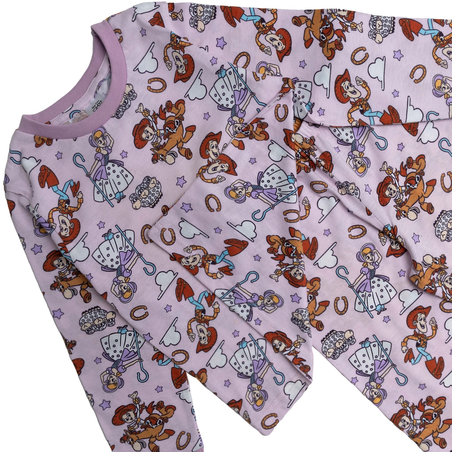 Disney Toy Story Trouser Pyjamas Girls Long Sleeve Pjs Nightwear Baby Kids Jessie Bo Peep