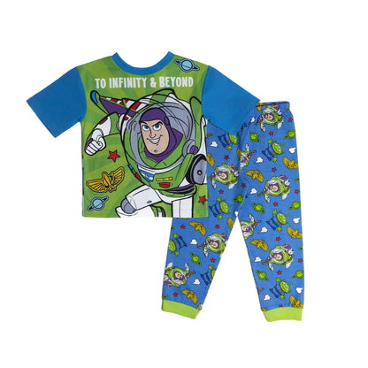 REVERSIBLE Boys Toy Story Woody Buzz Lightyear Pyjamas Pjs Nightwear 18 Months - 6 Years