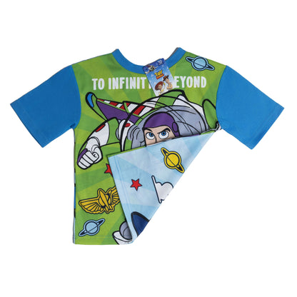 REVERSIBLE Boys Toy Story Woody Buzz Lightyear Pyjamas Pjs Nightwear 18 Months - 6 Years