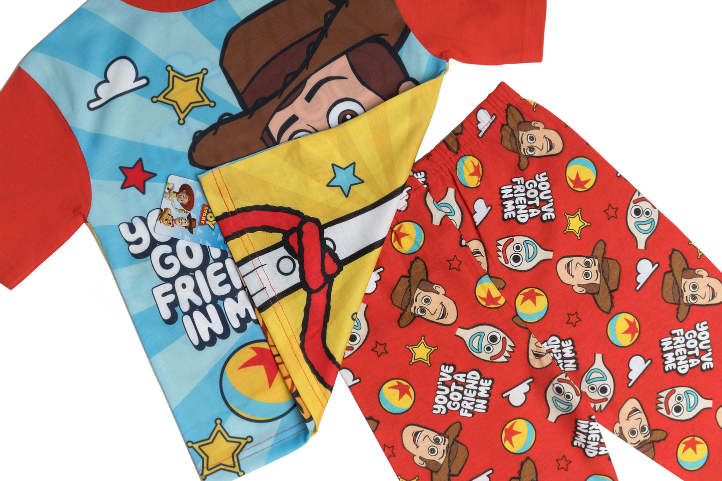 REVERSIBLE Boys Toy Story Woody Buzz Lightyear Pyjamas Pjs Nightwear 18 Months - 6 Years