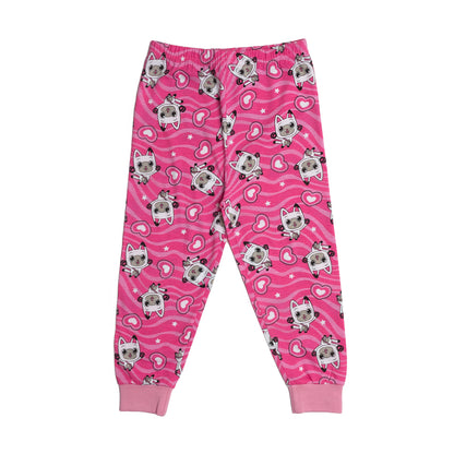 Gabby’s Dollhouse Girls Pyjamas Pandy Paws Pjs Nightwear Trousers Short Sleeve Top