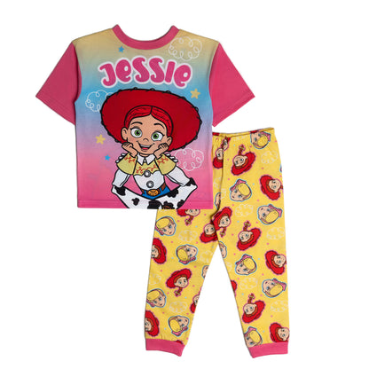 Disney REVERSIBLE Girls Toy Story Jessie Bo Peep Pyjamas Pjs Nightwear