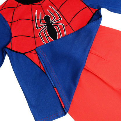 Boys Spiderman Marvel Long Leg Pyjamas Pjs