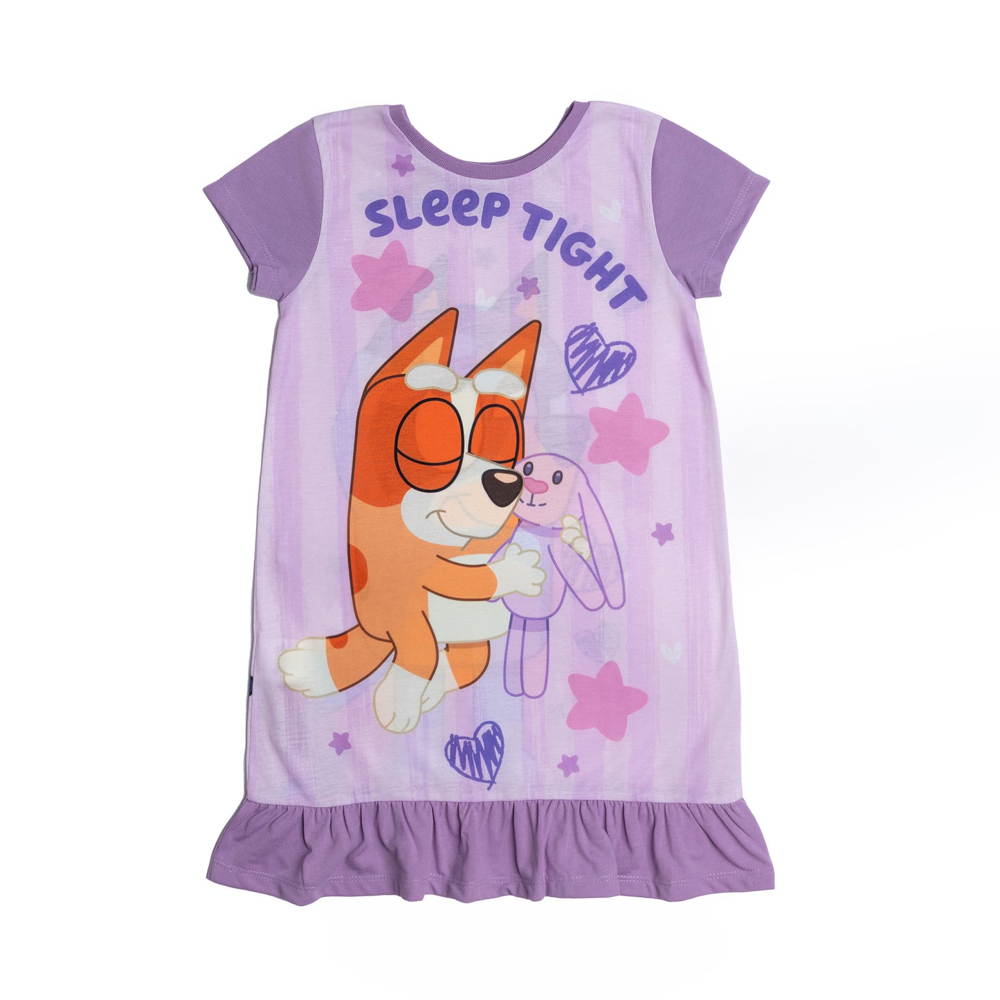 Girls Reversible Bluey and Bingo Nightdress Nightie Pyjamas 2-8 Years