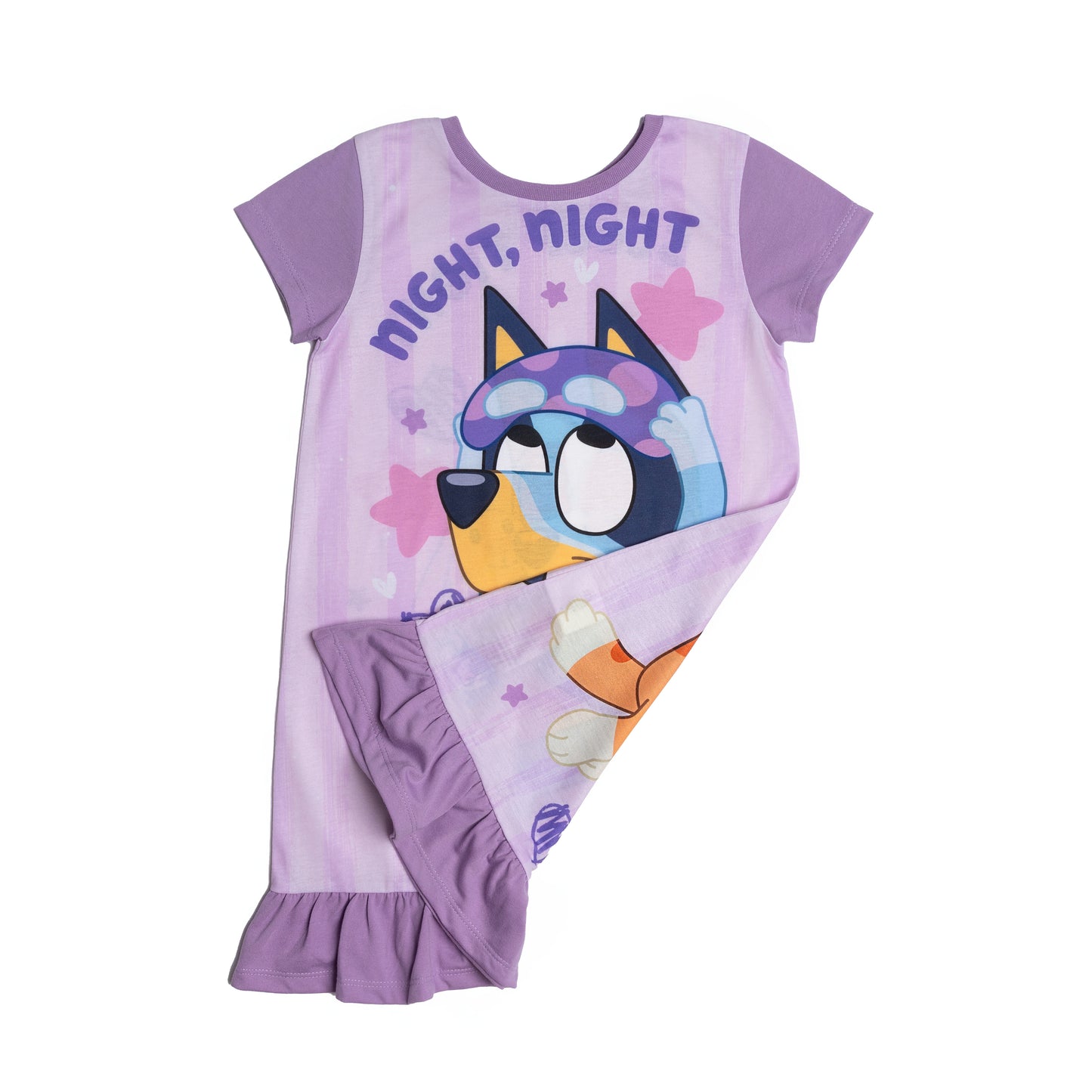 Girls Reversible Bluey and Bingo Nightdress Nightie Pyjamas 2-8 Years