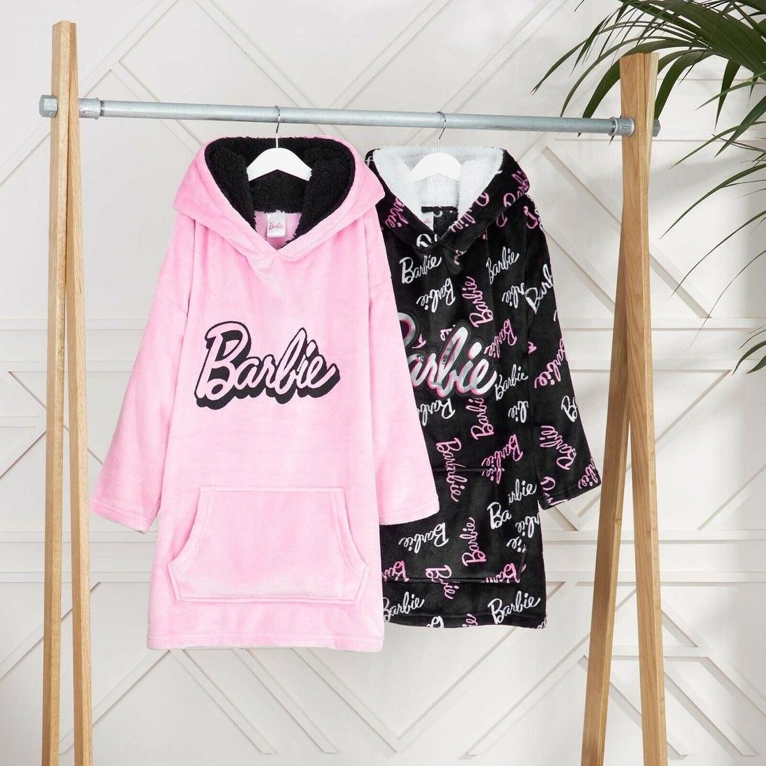 Barbie Doll Hoodie Blanket Oversized Girls Pink