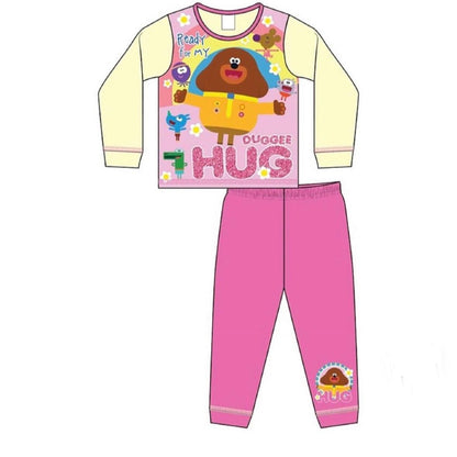 Hey Duggee Girls Pyjamas Pjs Nightwear Character Sleepwear