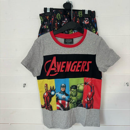 Marvel Boys Shortie Pyjamas Avengers Short Pjs