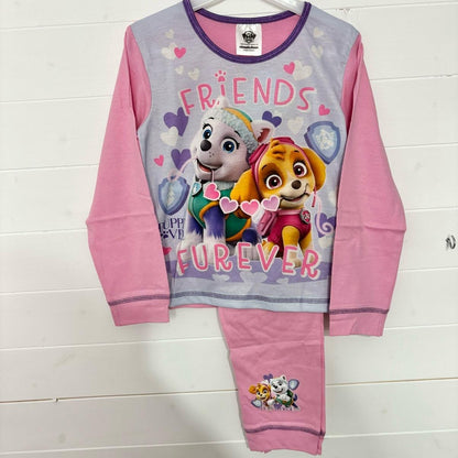 Paw Patrol Girls Pyjamas Sublimation Pjs Nightwear Long Sleeve Top Trousers